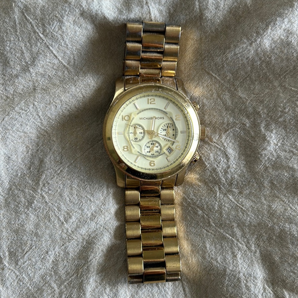Gold watch Michael Kors